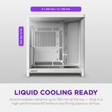 NZXT H6 RGB+ ( 2026 ) Tutto Bianco, Chassis Tower bianco