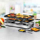 Rommelsbacher Pizza Raclette RCP 1800 Nero/in acciaio inox