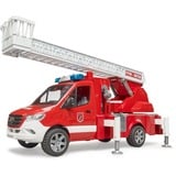 bruder MB Sprinter Vigili del Fuoco con modulo luce e suono, Veicolo modello rosso/Bianco