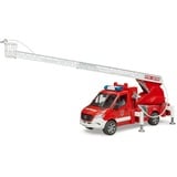 bruder MB Sprinter Vigili del Fuoco con modulo luce e suono, Veicolo modello rosso/Bianco