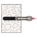 fischer Tasselli SX Plus 6x30 in secchio, Tassello grigio chiaro