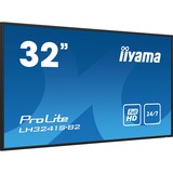 iiyama LH3241S-B2 visualizzatore di messaggi Design chiosco 80 cm (31.5") LED 350 cd/m² Full HD Nero 24/7, Public Display nero lucido, Design chiosco, 80 cm (31.5"), LED, 1920 x 1080 Pixel, 24/7