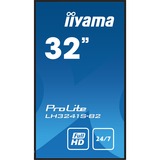 iiyama LH3241S-B2 visualizzatore di messaggi Design chiosco 80 cm (31.5") LED 350 cd/m² Full HD Nero 24/7, Public Display nero lucido, Design chiosco, 80 cm (31.5"), LED, 1920 x 1080 Pixel, 24/7