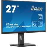 iiyama ProLite XUB2797UHSNP-B1 Monitor PC 68,6 cm (27") 3840 x 2160 Pixel 4K Ultra HD LED Nero, Monitor LED Nero (opaco), 68,6 cm (27"), 3840 x 2160 Pixel, 4K Ultra HD, LED, 4 ms, Nero