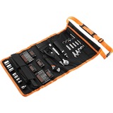 BLACK+DECKER Set meccanico con borsa a rotelle, 76 pezzi, Set di strumenti Nero/Orange