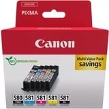 Canon 2078C008 cartuccia d'inchiostro 5 pz Originale Nero, Ciano, Magenta, Giallo Nero, Ciano, Magenta, Giallo, 5 pz, Confezione multipla