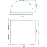 Coleman Event Dome Shelter XL, 4,5 x 4,5m, Padiglione celeste/grigio