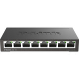 D-Link DGS-108 Non gestito L2 Gigabit Ethernet (10/100/1000) Nero, Interruttore Nero, Non gestito, L2, Gigabit Ethernet (10/100/1000), Full duplex