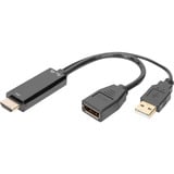 Digitus Adattatore 4K da HDMI a DisplayPort Nero