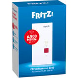 FRITZ! 2700 Ponti e ripetitori, Ripetitore bianco/grigio, Repeater 2700, Ripetitore di rete, 125 Mbit/s, Wi-Fi, Collegamento ethernet LAN, Bianco