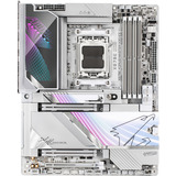 GIGABYTE X870E AORUS MASTER X3D ICE, Scheda madre argento/Bianco, VRM Digitale a 18+2+2 fasi, fino a 9000 Hz DDR5 (OC), 2 x PCIe 5.0 + 3 x PCIe 4.0, Wi-Fi 7, LAN 10 GbE, USB 4, AMD, Socket AM5, AMD Ryzen 7000 Series, AMD Ryzen 8000 Series, AMD Ryzen 9000 Series, Socket AM5, DDR5-SDRAM, 256 GB
