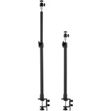 Kensington Morsetto a C telescopico A1000, Supporto Nero, Supporto per microfono da scrivania, Base di supporto da tavolo, Nero, MIL-STD-810H Method 504.3 Contamination by Fluids, 695 g, 51 mm