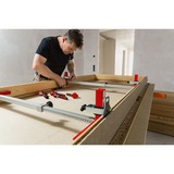 BESSEY Asta per telaio porta TU, Supporto argento/Rosso