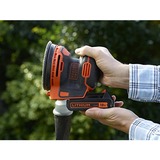 BLACK+DECKER BDCROS18 levigatrice portatile Levigatrice orbitale 12000 Giri/min Nero, Arancione, Levigatrice orbitale casuale arancione /Nero, Levigatrice orbitale, Nero, Arancione, 12000 Giri/min, 1,3 mm, 82,5 dB, 71,5 dB