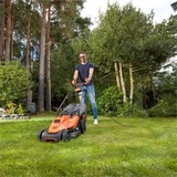 BLACK+DECKER BLACK+DECKER BEMW471ES-QS Tondeuse à Gazon Filaire 6 Hauteurs, 1600 W, Orange, 38 cm, Rasaerba arancione /Nero, 1600 W, Orange, 38 cm