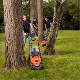 BLACK+DECKER BLACK+DECKER BEMW471ES-QS Tondeuse à Gazon Filaire 6 Hauteurs, 1600 W, Orange, 38 cm, Rasaerba arancione /Nero, 1600 W, Orange, 38 cm