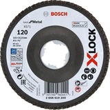 Bosch Disco lamellare PRO X571 X-LOCK, Ø 115mm, K120, Mola abrasiva 