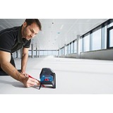 Bosch GCL 2-15 Livella lineare/puntiforme 15 m 650 nm (<1 mW), Attraversare la linea laser blu/Nero, 15 m, 0,3 mm/m, 4°, Rosso, 650 nm (<1 mW), Livella lineare/puntiforme