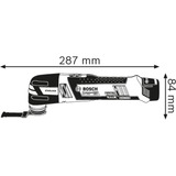 Bosch GOP 12V-28 Nero, Blu, Rosso, Strumento multi funzione blu/Nero, 5000 Giri/min, 20000 Giri/min, 2,8°, Nero, Blu, Rosso, 12 V