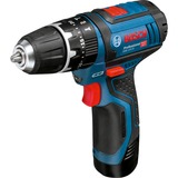 Bosch GSB 12V-15 Professional 1300 Giri/min, Cordless blu/Nero, Trapano con impugnatura a pistola, 1 cm, 1300 Giri/min, 1,9 cm, 1 cm, 1 mm