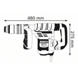 Bosch GSH 5 CE 1150 W, Martello di scalpellatura blu/Nero, 13 J, 2900 bpm, AC, 1150 W, 105 mm, 480 mm