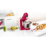 Bosch MUM58420 robot da cucina 1000 W 3,9 L fucsia/Argento, 3,9 L, Pulsanti, Manopola, 1,1 m, 3 dischi, Acciaio inox, 1000 W