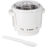Bosch MUZ4EB1 macchina per gelato 1,14 L Bianco, Gelatiera bianco, 1,14 L, Bianco, 30 min, 200 mm, 200 mm, 210 mm