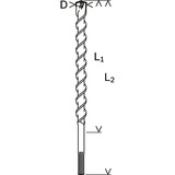 Bosch Punta da trapano a percussione PRO SDS-max-7, Ø 19mm 