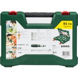 Bosch Set di punte / bit V-Line TIN, 91 pezzi, Trapano & Set di bit verde