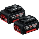 Bosch Starter-Set Batteria, Caricabatterie Nero, Batteria, Ioni di Litio, 5 Ah, 18 V, GAL 1880 CV, Nero