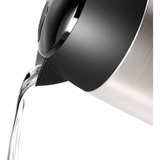 Bosch TWK3P420 Bollitore DesignLine 1.7 l Inox accaio/Nero, 1,7 L, 2400 W, Nero, Acciaio inox, Acciaio inox, Indicatore del livello dell'acqua, Arresto di sicurezza contro il surriscaldamento