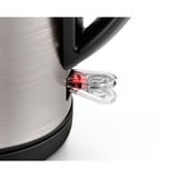 Bosch TWK3P420 Bollitore DesignLine 1.7 l Inox accaio/Nero, 1,7 L, 2400 W, Nero, Acciaio inox, Acciaio inox, Indicatore del livello dell'acqua, Arresto di sicurezza contro il surriscaldamento