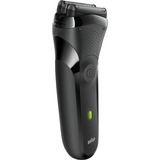 Braun Series 3 300 s Rasoio Elettrico Ricaricabile, Rasoio Da Barba Per Uomo, Nero Nero, Rasoio Da Barba Per Uomo, Nero, Rasoio, Nero, 2 SensoFoil, LED, Batteria, 20 min