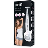 Braun Silk-épil FG 1100 Argento, Bianco, Rasio per donne bianco/Argento, Argento, Bianco, Epilazione, Precisione, Mini Stilo AAA, 1.5 V, 120 min, 45 mm