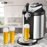 Clatronic BZ 3740 Bevande fredde Isolato, Erogatore di birra accaio/Nero, Bevande fredde, Isolato, Acciaio inossidabile, Pulsanti, Manopola, LED, 5 L