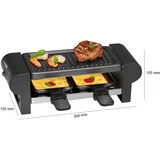 Clatronic RG 3592 , Raclette Nero/Argento