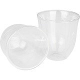 DeLonghi 5513214601 bicchiere da caffè Trasparente 2 pz 270 ml, Vetro trasparente, Trasparente, Vetro, 2 pz, Chiara, 270 ml, 95 mm