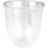 DeLonghi 5513214601 bicchiere da caffè Trasparente 2 pz 270 ml, Vetro trasparente, Trasparente, Vetro, 2 pz, Chiara, 270 ml, 95 mm