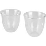 DeLonghi DLSC310 Trasparente 2 pz 90 ml, Vetro trasparente, Trasparente, Vetro, Rotondo, 2 pz, Chiara, 90 ml