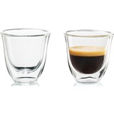 DeLonghi DLSC310 Trasparente 2 pz 90 ml, Vetro trasparente, Trasparente, Vetro, Rotondo, 2 pz, Chiara, 90 ml
