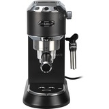 DeLonghi Dedica Style Dedica EC685.BK Macchina da Caffè Manuale Espresso e Cappuccino, Compatibile con Polvere o Cialde E.S.E., Spegnimento Automatico, Serbatoio Estraibile 1.1L, 1450W, 15bar, Nero, Macchina per espresso Nero/argento lucido, Compatibile con Polvere o Cialde E.S.E., Spegnimento Automatico, Serbatoio Estraibile 1.1L, 1450W, 15bar, Nero, Macchina per espresso, 1,1 L, Cialde caffè, Caffè macinato, 1300 W, Nero, Argento