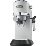 DeLonghi Dedica Style Dedica EC685.W Macchina da Caffè Manuale Espresso e Cappuccino, Compatibile con Polvere o Cialde E.S.E., Spegnimento Automatico, Serbatoio Estraibile 1.1L, 1450W, 15bar, Bianco, Macchina per espresso bianco/argento lucido, Compatibile con Polvere o Cialde E.S.E., Spegnimento Automatico, Serbatoio Estraibile 1.1L, 1450W, 15bar, Bianco, Macchina per espresso, 1,1 L, Cialde caffè, Caffè macinato, 1300 W, Nero, Argento, Bianco