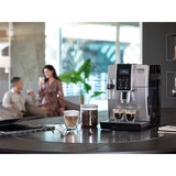 DeLonghi Dinamica Ecam 350.35.SB Automatica Macchina per espresso 1,8 L, Macchina automatica argento/Nero, Macchina per espresso, 1,8 L, Chicchi di caffè, Caffè macinato, Macinatore integrato, 1450 W, Nero, Argento