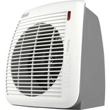 DeLonghi HVY1030 stufetta elettrica 2000 W, Termoventilatore bianco/grigio, 2000 W, 1000 W, 65 m³, 220 - 230 V, 50 Hz, 600 g
