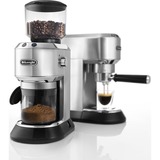 DeLonghi KG 520.M macina caffé 150 W Nero, Acciaio inox, Coffee Mill argento/Nero, Macinino a lame, 350 g, Nero, Acciaio inox, Alluminio, Acciaio inox, 14 pz, 150 W