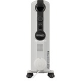 DeLonghi Radia S TRRS0920 Interno Bianco 2000 W Riscaldatore ambiente elettrico a olio, Radiatore grigio, Riscaldatore ambiente elettrico a olio, Olio, 1,4 m, Interno, Pavimento, Bianco