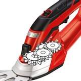 EINHELL GE-CG 12 Li cesoia per erba cordless 12 V Ioni di Litio Nero, Rosso, Argento, Forbici per erba rosso/Nero, 8 ml, 8 mm, Nero, Rosso, Argento, 61 dB, 81 dB, 6 dB