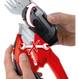 EINHELL GE-CG 12 Li cesoia per erba cordless 12 V Ioni di Litio Nero, Rosso, Argento, Forbici per erba rosso/Nero, 8 ml, 8 mm, Nero, Rosso, Argento, 61 dB, 81 dB, 6 dB