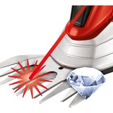 EINHELL GE-CG 12 Li cesoia per erba cordless 12 V Ioni di Litio Nero, Rosso, Argento, Forbici per erba rosso/Nero, 8 ml, 8 mm, Nero, Rosso, Argento, 61 dB, 81 dB, 6 dB