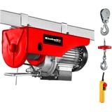 EINHELL TC-EH 250 500 W 12 m 125 kg, Argano rosso, Fune di sollevamento a filo, 12 m, 125 kg, 250 kg, 11,5 m, 5,7 m